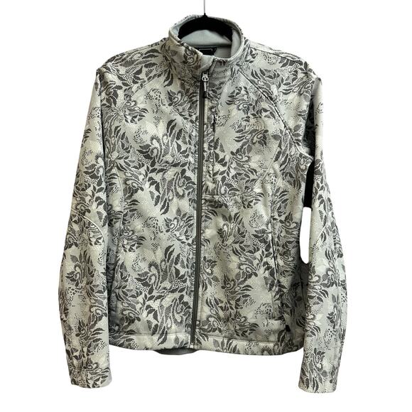 The North Face Jackets & Blazers - The North Face Bionic Soft Shell Full Zip Jacket Gray Floral Women's Medium